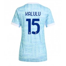 Juventus Pierre Kalulu #15 Bortedrakt Kvinner 2025-26 Kortermet